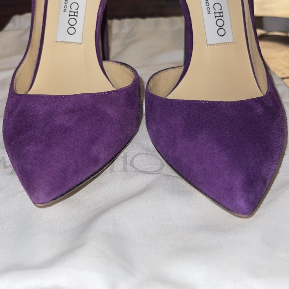 Jimmy Choo 3” Heels in the color Purple 💜 SIZE 35.5 - Picture 6 of 11